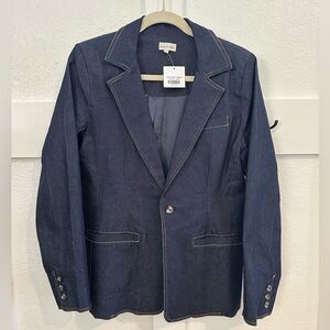 Aaron & Amber Dark Denim Blazer - Size Small - NWT